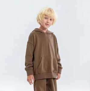 Sweat à capuche pour enfants d'automne imprimé sur mesure avec sublimation brodée de col à capuche en coton respirant - Product Image 1