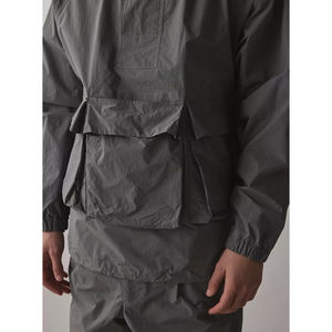 2025 tendance haute qualité sur mesure hommes Nylon pull veste demi fermeture éclair coupe-vent veste avec poche avant - Product Image 2