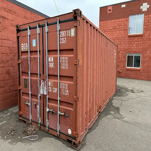 Conteneur maritime sec d'occasion de 20 pieds en acier rouge pour le transport de marchandises et les solutions de stockage |   Conteneur maritime d'occasion de 40 pieds - Product Image 3