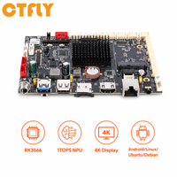 Carte embarquée RK3566 Quad Core Cortex A55 2 Go 4 Go LPDDR4 avec décodage 4K pour affichage commercial, lecteur de menu numérique OEM