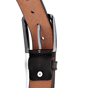 Cinturón de Cuero Genuino de Vaca de Lujo Personalizado de Seker Ofisi, Cinturón de Diseñador para Hombre con Hebilla Hecha a Mano, Accesorio de Moda de 3.5 cm de Ancho Personalizado - Product Image 6