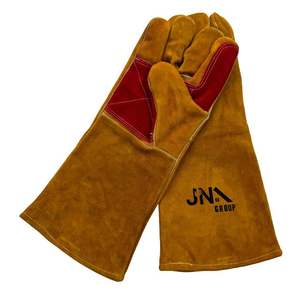 Soldadura de alta calidad Protección de construcción Seguridad Hombres Trabajo de construcción Guantes de cuero - Product Image 1