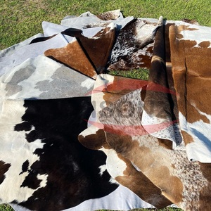 Piel de vaca tricolor ISONZ, pieles de cuero genuino, pieles de ganado de gran tamaño, piel auténtica para alfombras, zapatos, cinturones, bolsos, decoración de interiores - Product Image 5