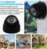Cámara Domo AHD 1080P | Cámara de Visión Trasera Lateral para Vehículos con Visión Nocturna IR, Impermeable IP69K, para Camiones, Autobuses y Flotas, para Mayor Seguridad en la Conducción