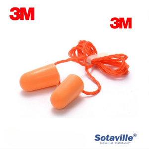 3M 1110 Bouchons d'oreille jetables en mousse de polyuréthane en forme de cloche NRR 29dB Push-In pour la protection auditive contre les bruits nocifs - Product Image 1