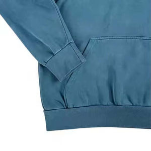 Vente en gros de coton mélangé de base de haute qualité en polaire de coton 400 g/m² 100% sweats à capuche imprimés en coton pour hommes sweat à capuche délavé à l'acide pour hommes - Product Image 6