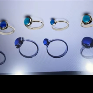 Anillo de Boda para Hombre de Plata de Ley 925 de Arizona, Estilo Moderno, Turquesa Natural, Anillo Personalizado con Piedra Preciosa Natural, Obsidiana, Amatista - Product Image 2