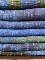 Kantha Couverture en coton pour bébé, couette en mousseline douce imprimée girafe, couette en coton doux pour bébé