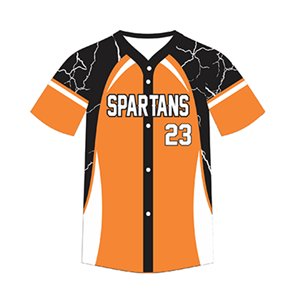 Maillots de baseball personnalisés OEM avec boutons, 100% polyester, séchage rapide, unisexe, grande taille, vêtements de sport pour adultes - Product Image 2