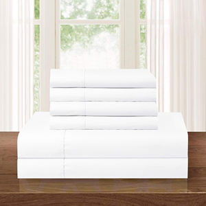 2022 Venta caliente blanco 100% algodón tejido 200TC colección de sábanas para todas las estaciones en Pakistán a precio razonable - Product Image 1