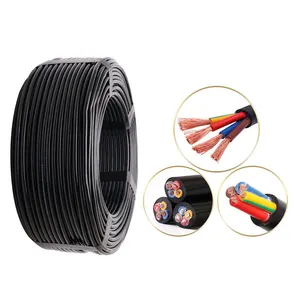 Precio barato Multi Core Cable de alimentación Flexible de cobre puro 3x2,5 3x1,5mm Cable de panel solar 2x2,5 2x1,5 Cable Flexible de 2 núcleos