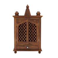 Puerta Extensible Tallada a Mano en Madera de Mango Sólida para Templo, Mandir, Hogar, Sala de Estar, Uso Hospitalario, Estilo Moderno