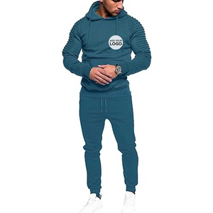 Men's Winter Tracksuit 2-Piece Set Full-<b>Zip</b> <b>Hooded</b> Jogging Bottoms Athletic Streetwear Outwear Side Pockets Long Sleeve Gym - Product Image 2