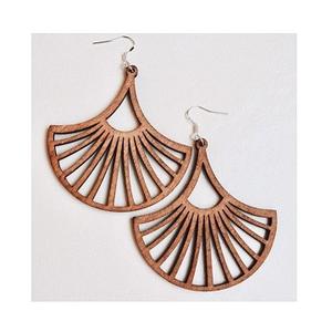 Mejor diseño de calidad caliente nueva llegada 2025 pendientes de gota de madera hechos a mano pendientes simples de Acción de Gracias para niñas mujeres al mejor precio - Product Image 3