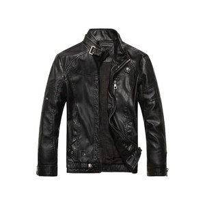 Leather <b>Jacket</b> Solid Color <b>Men</b> Leather <b>Jacket</b> Streetwear <b>Men</b> Leather <b>Jacket</b> - Product Image 2