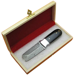 Cuchillo para deshuesar ostras de acero de Damasco - Product Image 1