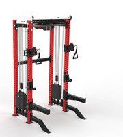 Équipement de gymnastique tout-en-un Cable Crossover Machine Smith Fitness Multifunctional Cable Crossover Power Rack