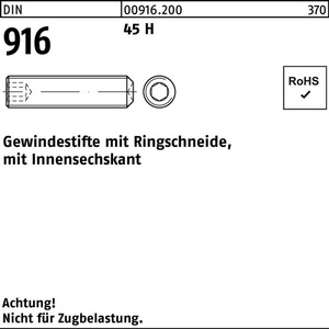 สตั๊ดเกลียว DIN 916 หัวแหวนหกเหลี่ยมภายใน M8 X 35 45H-200 ชิ้น - Product Image 1