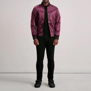 Chaqueta Clásica de Béisbol para Hombre, Holgada, para Invierno, con Cierre, Revestida, Bordada, Resistente al Viento, Transpirable, Ecológica, con Logotipo Personalizado - Product Image 4