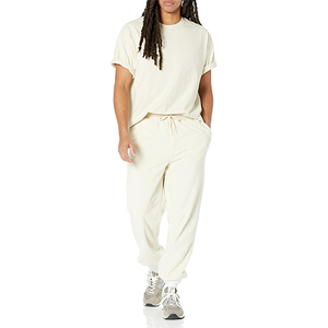 Logo personnalisé T-shirt pour homme Qualité 100% coton avec fibre de bambou Boxy Fit couleur unie en vrac pour impression personnalisée - Product Image 4