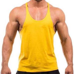 O Neck Fitness Sleeveless T-shirt High Street Style <b>Men</b> Loose Gym Muscle <b>Singlets</b> Workout Tank Tops Cotton Breathable Summer - Product Image 3