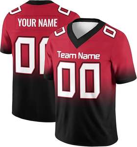 Camiseta de fútbol americano con logotipo personalizado transpirable de calidad superior 100% tela personalizada de poliéster - Product Image 4