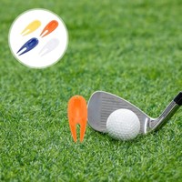Fourche de golf en plastique Outil de réparation de marque de divot Outils de pelouse pour fixateur de divot et marqueur de pas Produits de golf essentiels