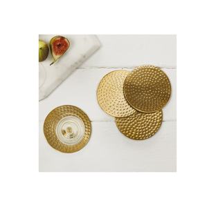 Posavasos redondo de latón macizo antiguo para Bar, posavasos para bebidas, artículos decorativos para el hogar y uso hecho a mano, muestra gratis - Product Image 2