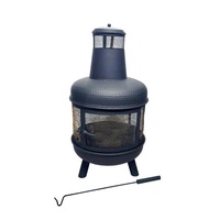 Cheminée de terrasse en fer, foyer extérieur, chauffage, accessoires durables et imperméables