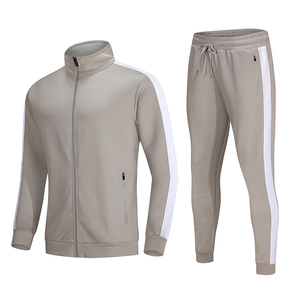 Chándal Deportivo Personalizado con Cremallera Transpirable para Hombre, Talla Grande, de Algodón, con Cremallera, Estilo Urbano, de Dos Piezas, OEM - Product Image 4