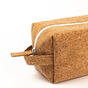 Durable Eco Cork <b>Travel</b> Cosmetic <b>Bag</b> with Zipper High Quality <b>Toiletry</b> Organizer - Product Image 4