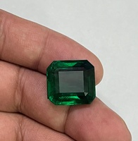 Natürlich Unbehandelter 21,96 Karat Großer Seltener Feiner AAA+ Qualität Smaragdschliff Sambischer Smaragd mit Farbspiel Lebhaftes Grün IGI Zertifiziert