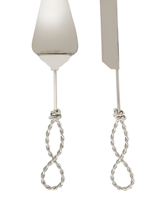 Elegante Servidor de pastel de Metal plateado y cuchillo Ins para boda, fiesta, restaurante, Hotel, cumpleaños, propósito de regalo - Product Image 4