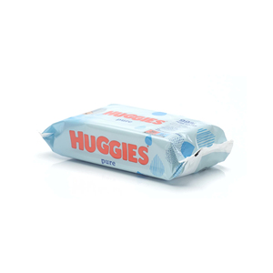 Pour Huggies Pure Wipes 56s Produits de nettoyage ménagers en coton de haute qualité spécialement formulés pour les nouveau-nés Ultra sensibles - Product Image 5