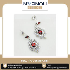 คุณภาพมาตรฐานเงินสเตอร์ลิงและประดับด้วยโกเมนและเซอร์โคเนีย - Product Image 2