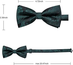 Elegante bordado de lujo estilo mariposa poliéster tejido masónico pajarita correas sublimado impreso transpirable gemelos Bowknot - Product Image 2