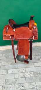 Sillín de caballo de cuero hecho a mano Western Wade de 16 ", árbol de madera duradero y estribos de aluminio, lo mejor para SILLÍN de caballo largo - Product Image 6