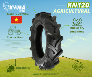 ยางรถไถนา KUMATIRE KN120 ขนาด 5.00-12 7-16 8-16 8-18 ลาย R1 สำหรับงานหนัก ราคาประหยัด - Product Image 2