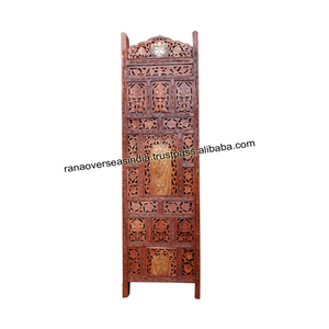 High Quality Eco Friendly Multi-Functional Single Panel Wooden Room Divider Hand Carved Details Modern Simple Frame Room - Product Image 2