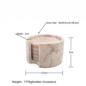 Handmade Wholesale Decorative Natural White black <b>Marble</b> <b>coasters</b> white <b>coaster</b> and black white <b>coaster</b> <b>coasters</b> - Product Image 6