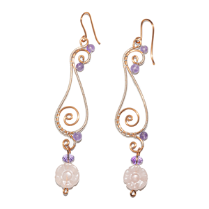 Pendientes de Flores Trenzadas Estilo Bohemio Vintage de beGems para Mujer, Joyería Elegante Hecha a Mano, Accesorio de Moda, Diseño al por Mayor - Product Image 4