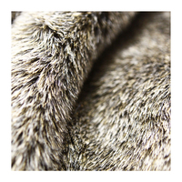 Super luxe haute qualité 100% acrylique peluche fausse fourrure tissu mélange couleur style moderne pour accessoires revêtement chaussures