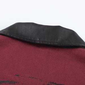 OEM Custom Men's Premium Quality Thin Wool Varsity <b>Jacket</b> Stand Collar Eco-Friendly Windproof Winter Sports Embroidery <b>Patch</b> - Product Image 2
