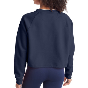 Wholesale Women Sweatshirts Cotton Polyester Blend Loose Fit Long Sleeve Casual <b>Tops</b> Front Customizable for Streetwear Fashion - Product Image 5