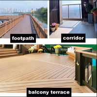 Großhandel Outdoor Deep 3D geprägte Holz Kunststoff Planke No Gaps WPC Compound Boden Außen WPC Composite Decking