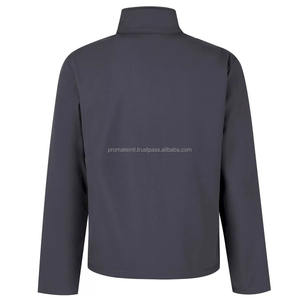 Chaqueta Softshell de proveedor de fábrica con logotipo personalizado Chaquetas Softshell con cremallera frontal más vendidas a la venta - Product Image 4