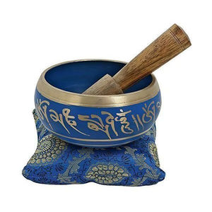 ชามทองเหลืองโบราณพร้อมเสียงสะท้อนแรงเหมาะสำหรับครูโยคะบำบัดมืออาชีพและผู้ปฏิบัติงานด้านเสียง - Product Image 1