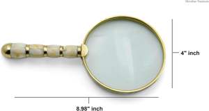 Lupa de mano de latón náutico antiguo Regalo coleccionable marítimo genuino con regalo de capacidades de aumento - Product Image 6