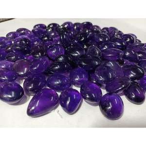 Améthyste africaine naturelle, formes et tailles variées, pierres précieuses pour la fabrication de bijoux de luxe, cabochon d'améthyste africaine en vrac, pierre de naissance de février - Product Image 4