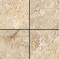 Carreaux vitrifiés émaillés en céramique de haute qualité 600x600mm Carreaux à effet brillant de style classique pour une utilisation dans le salon